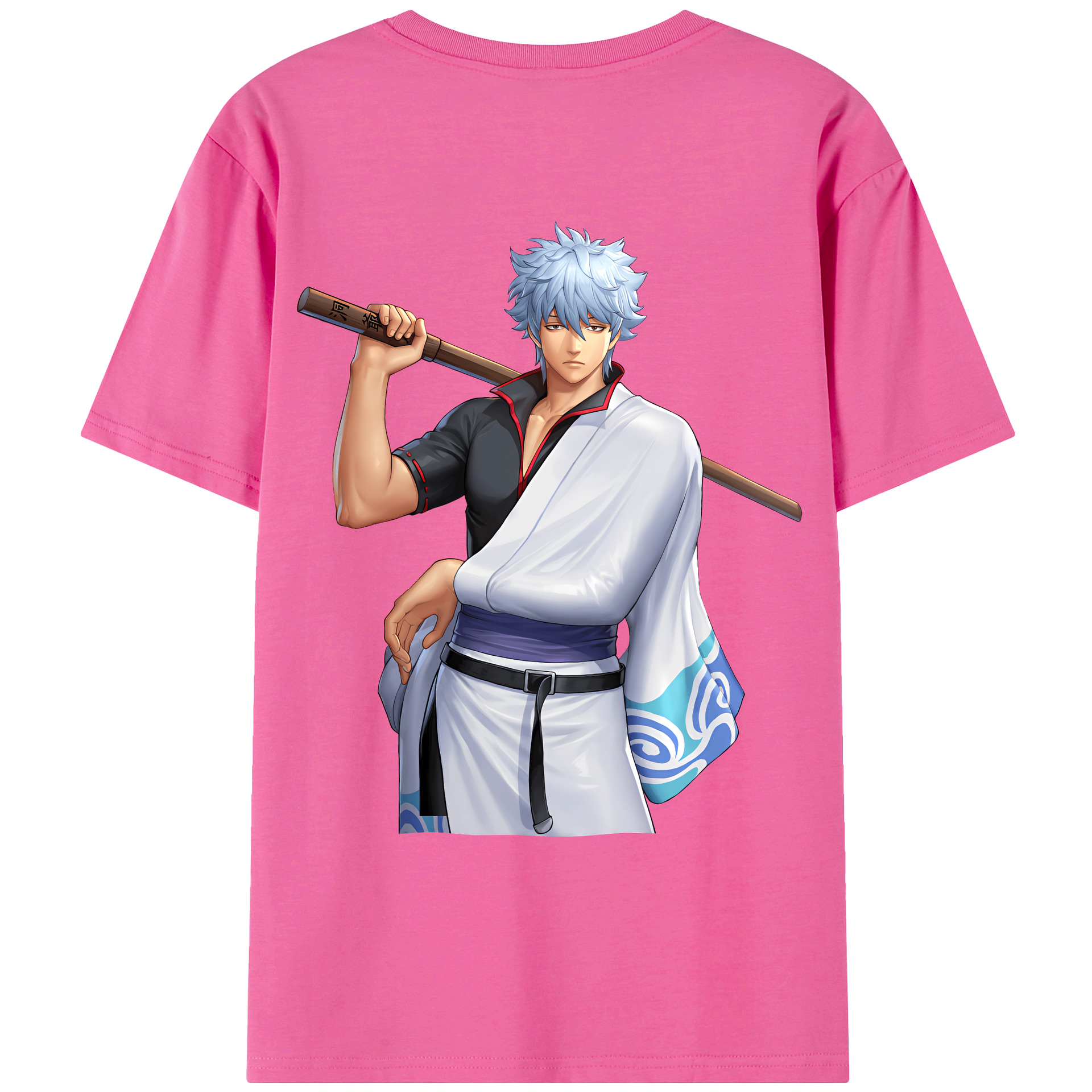 （画像用） ぎんたま 坂田銀時（さかたぎんとき） 神楽 志村新八（しむら しんぱち） GINTAMA Sakata Gintoki Kagura Shimura Shinpachi レディース半袖Tシャツ(バックプリント)
